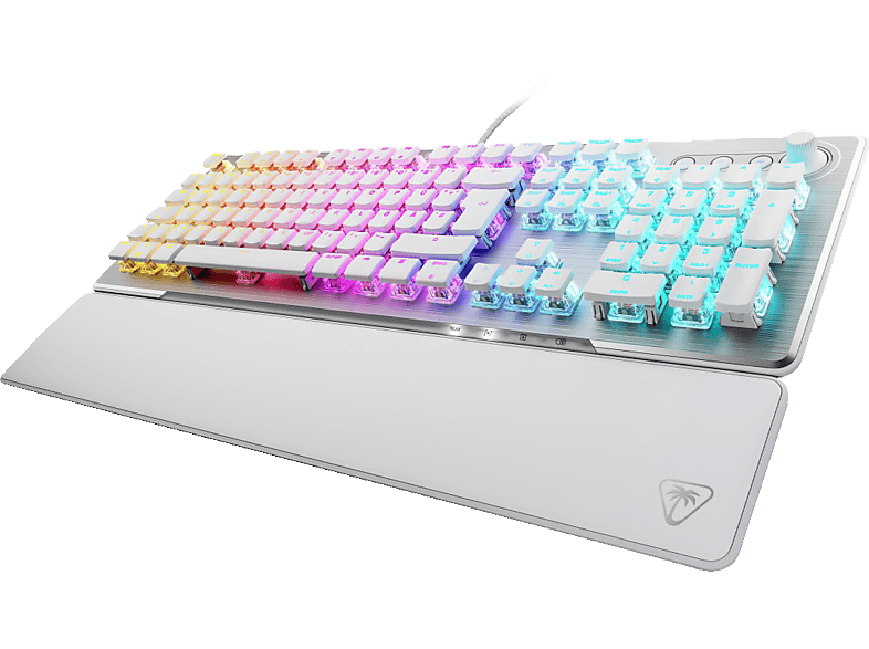 TURTLE BEACH Vulcan II, Gaming-Tastatur, kabelgebunden, Weiß