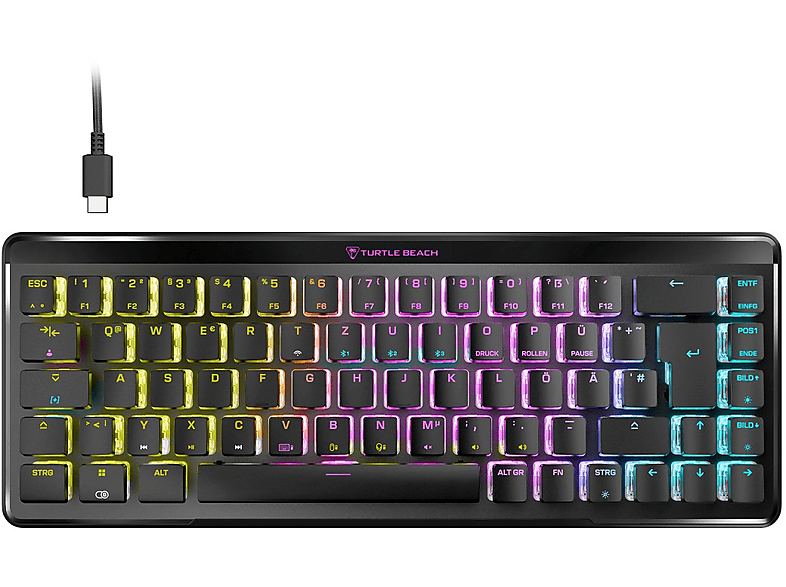 TURTLE BEACH Vulcan II Mini Air, Gaming Tastatur, Opto-Mechanical, Kabellos und Kabelgebunden, Schwarz