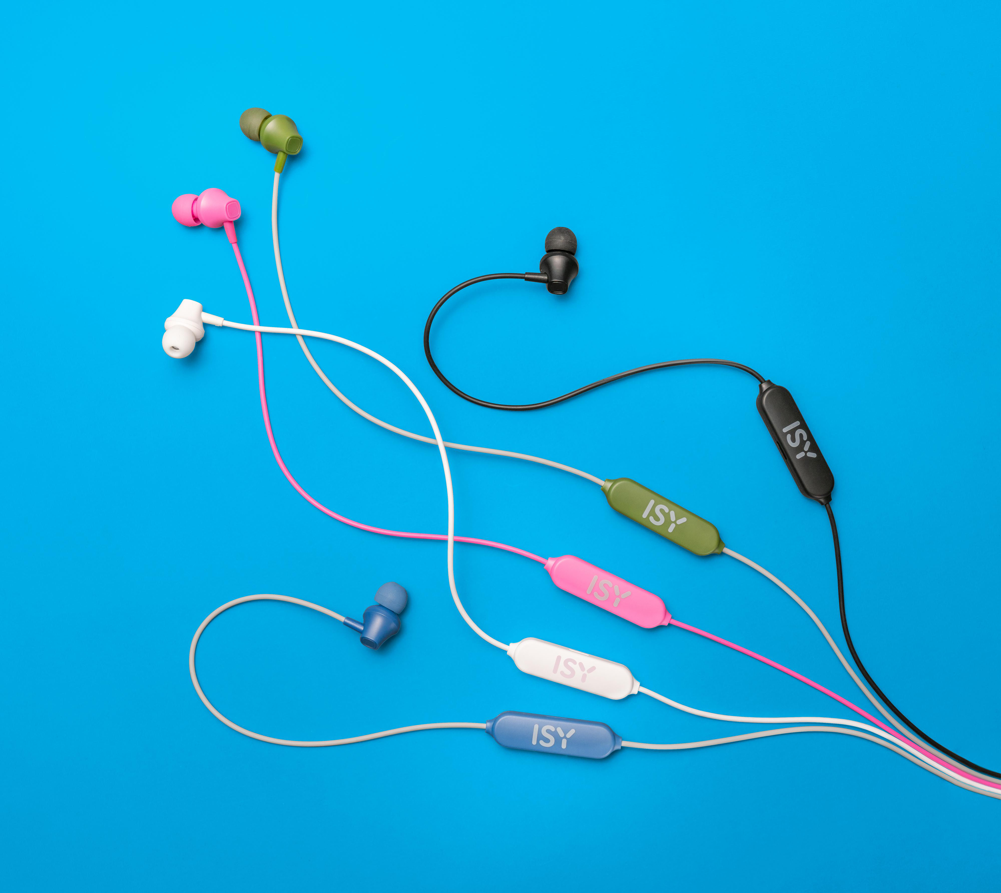 ISY IBH-3001-PK, In-ear Kopfhörer Bluetooth Pink