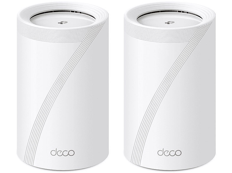 TP LINK BE9300 háromsávos otthoni Mesh Wi-Fi 7 router, 2db, 4x2,5Gbps LAN, fehér (Deco BE65EU(2-pack))