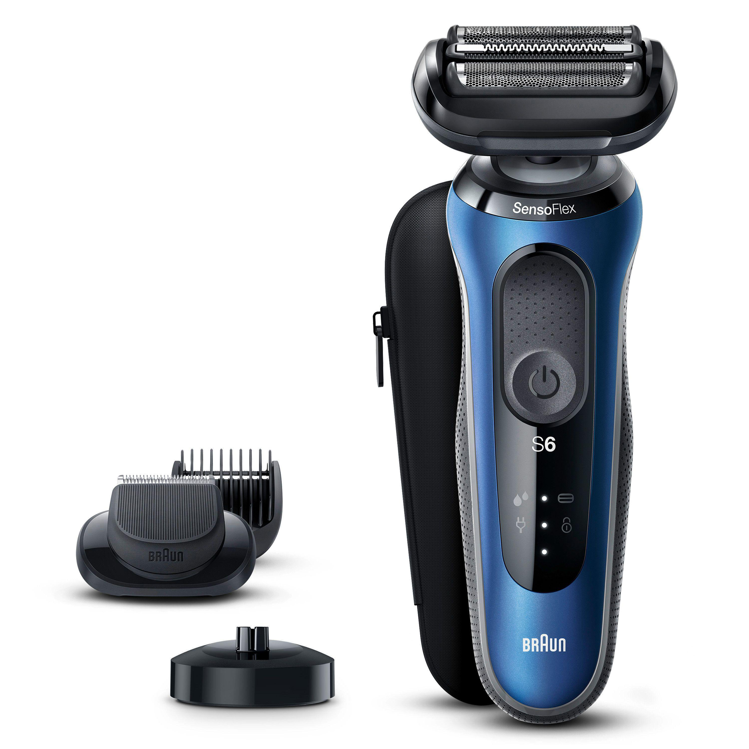 BRAUN 61-B4500cs Rasierer Series 6 Blau (Cassette, Reinigungsstation: Nein)