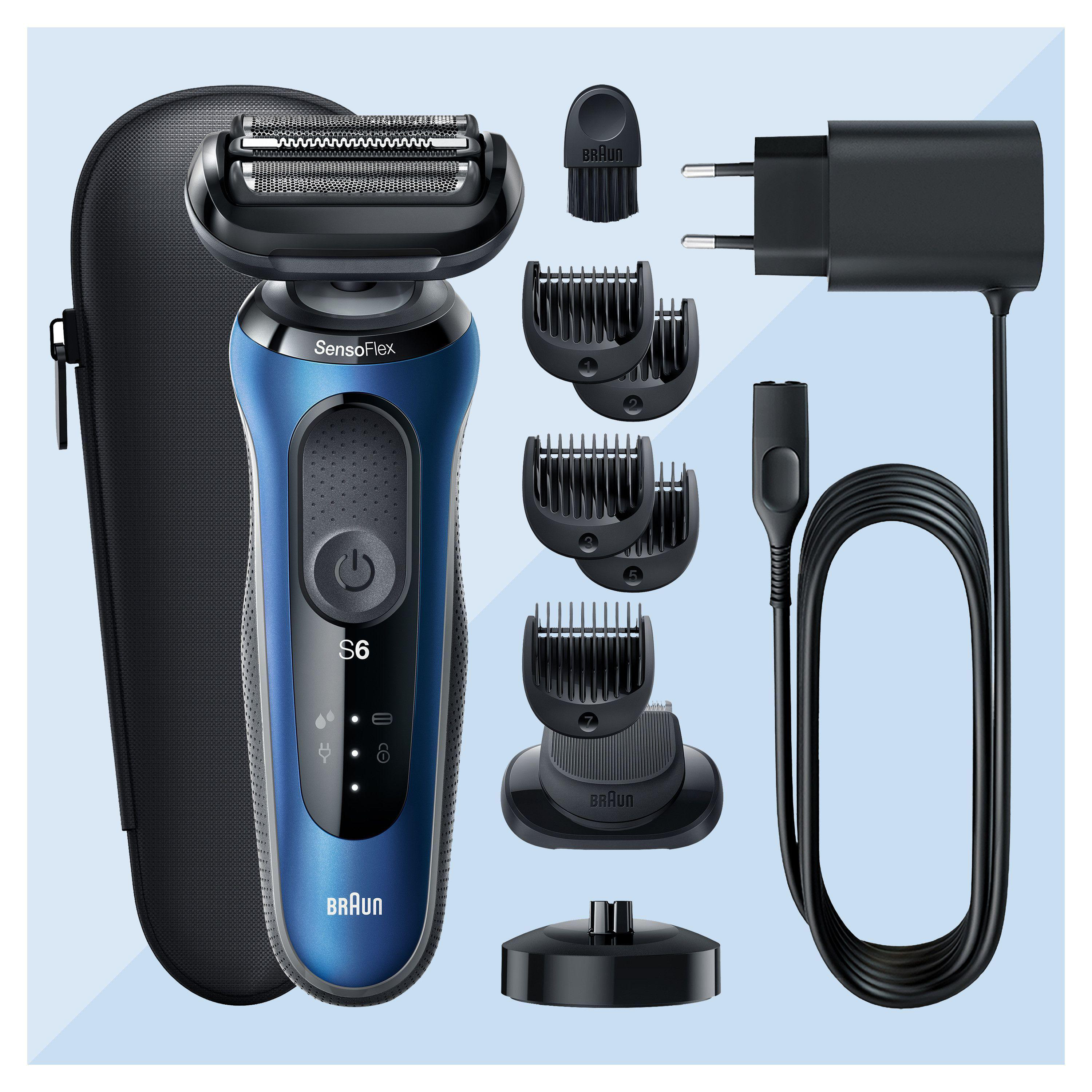 BRAUN 61-B4500cs Rasierer Series 6 Blau (Cassette, Reinigungsstation: Nein)