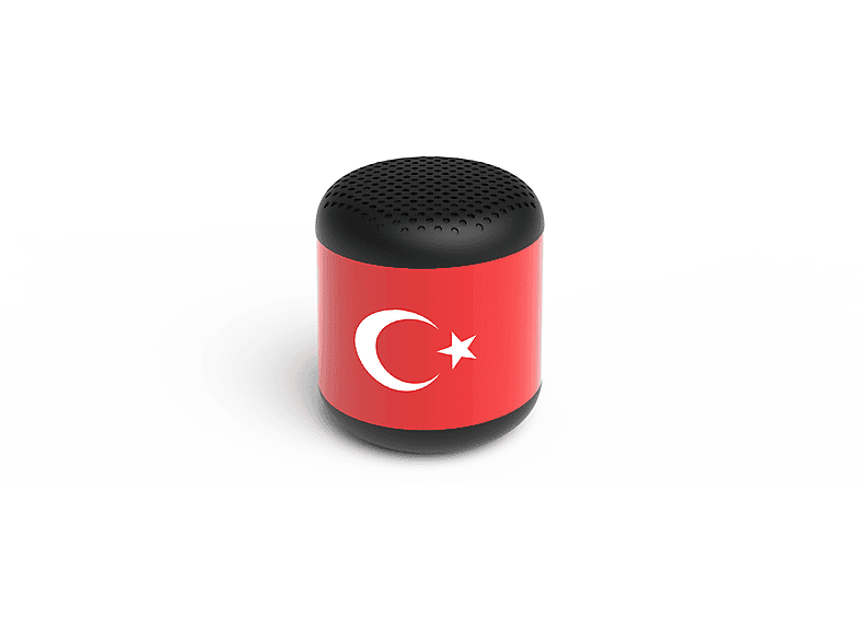 Thumbnail - PEAQ PPA 103-TR Tragbarer Lautsprecher, Schwarz mit türkischer Flagge bedruckt