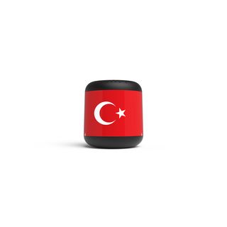 PEAQ PPA 103-TR Tragbarer Lautsprecher, Schwarz mit türkischer Flagge bedruckt