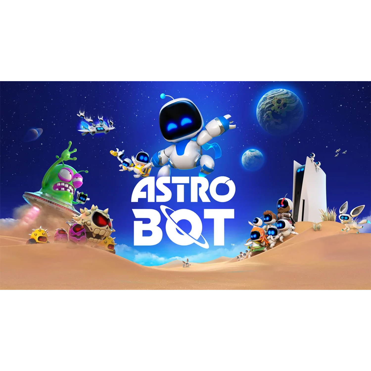 Copertina del gioco Astro Bot con robot, scena spaziale e logo del gioco.