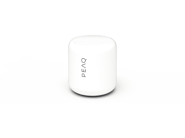 Peaq PPA 103-WT Tragbarer Bluetooth Lautsprecher, Weiß