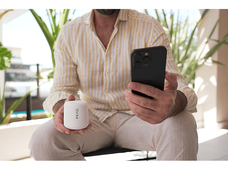 Peaq PPA 103-WT Tragbarer Bluetooth Lautsprecher, Weiß — Foto 4 von 5