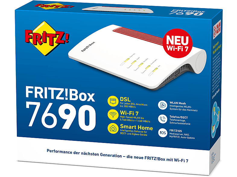 AVM FRITZ!Box 7690 (Wi-Fi 7) VDSL/ADSL; Router — Foto 3 von 4
