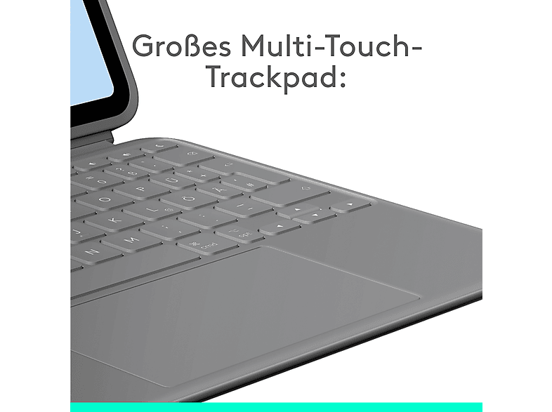 LOGITECH Combo Touch Tastatur-Case, für iPad Air 11 Zoll (M2 und M3), iPad Air (5. Generation), Smart Connector, Graphite — Foto 3 von 5