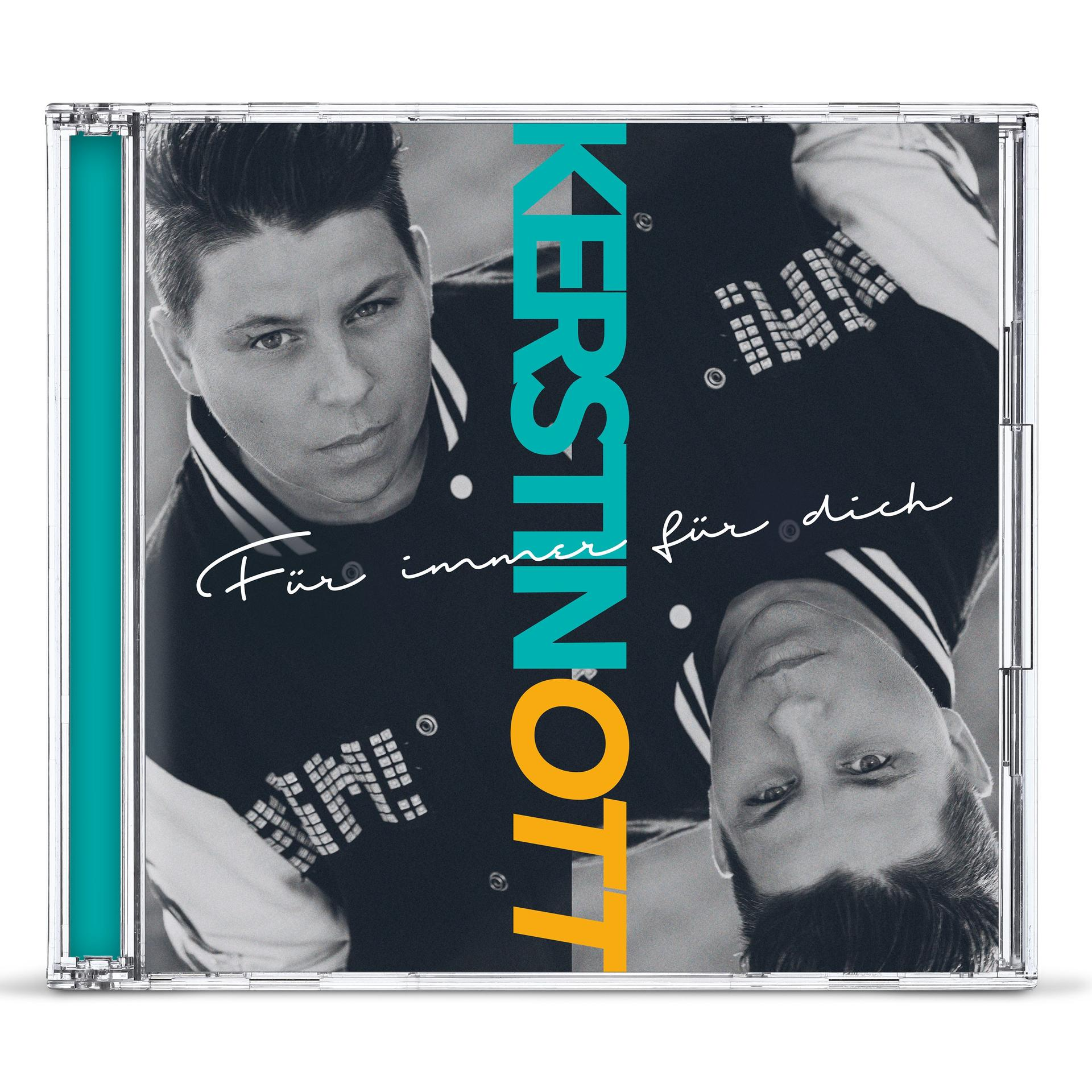 CD-Hülle mit zwei Männern auf dem Cover, mit dem Titel 'Kerstin Ott' und Text auf Deutsch.
