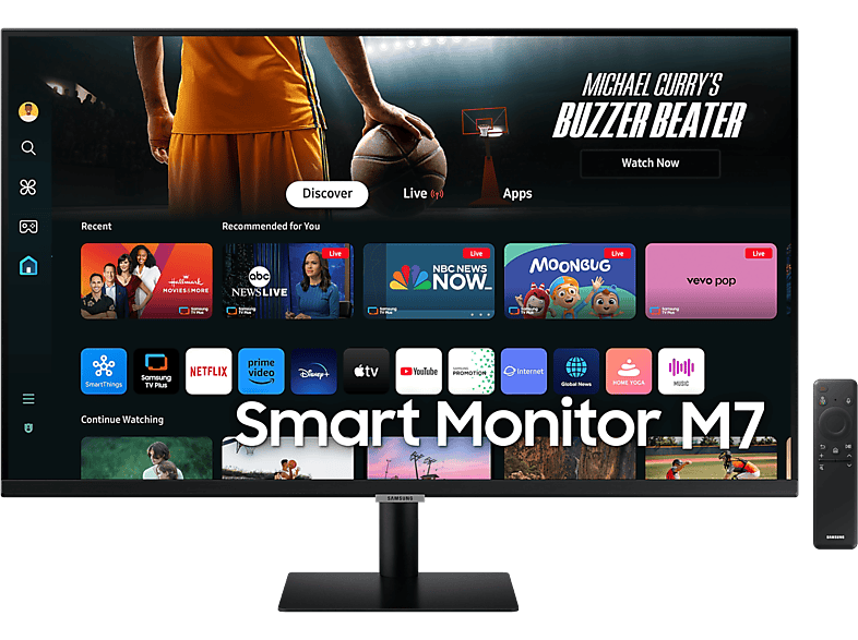 SAMSUNG Smart Monitor M7 LS32DM702UUXEN 32 inch 3840 x 2160 (Ultra