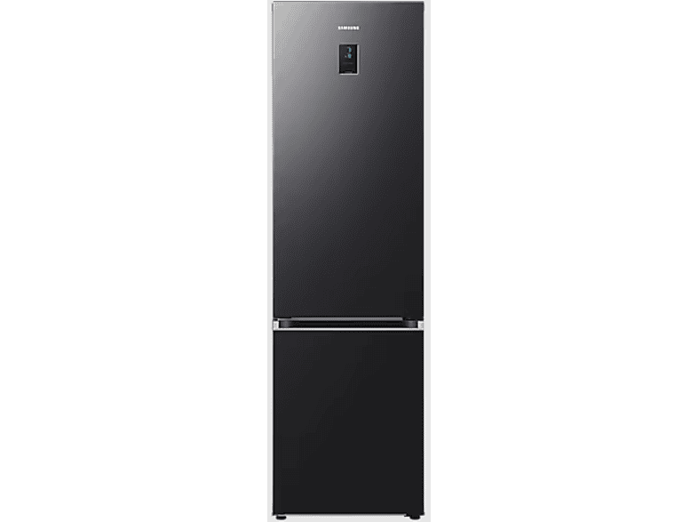 Lodówka SAMSUNG RB38C675EB1/EF 203cm Grafitowa stal No Frost SpaceMax Klasa E 35dB 390l Kompresor Digital Inverter Tryb AI Energy Mode All-Around Cooling Optimal Fresh + Power Cool/Power Freeze Wi-Fi