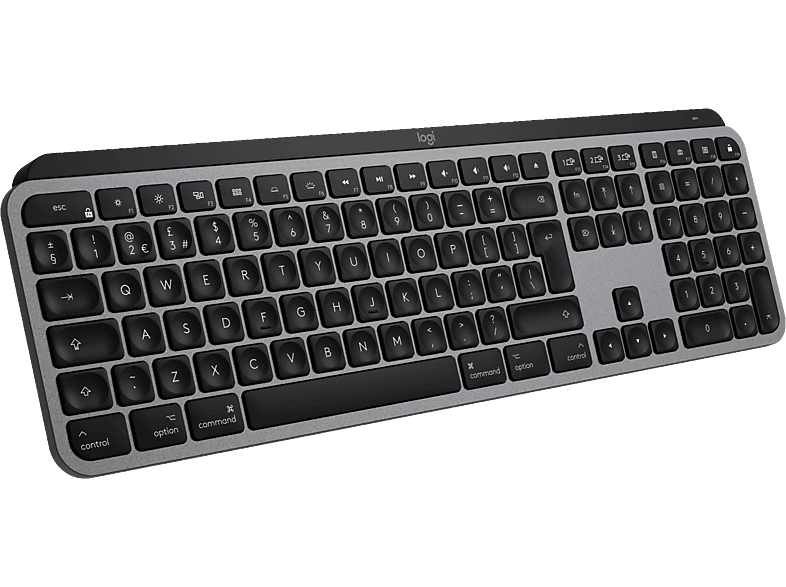 LOGITECH MX Keys S für Mac, Tastatur, Kabellos, Space Gray