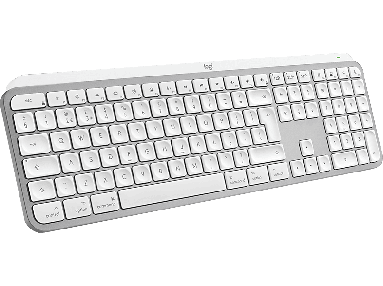 LOGITECH MX Keys S für Mac, Tastatur, Kabellos, Hellgrau