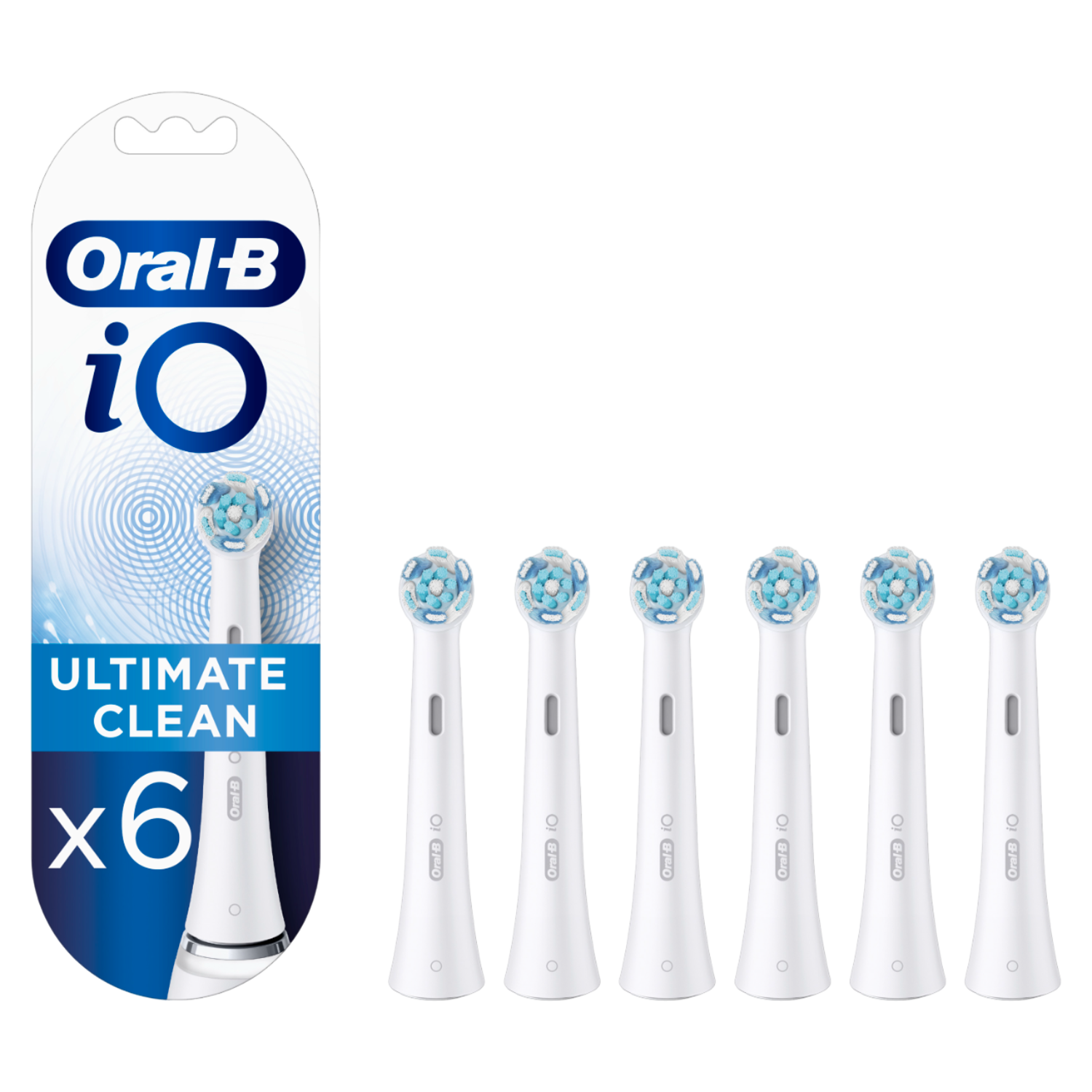 Oral-B iO Ultimate Clean Witte Opzetborstels - 6 stuks