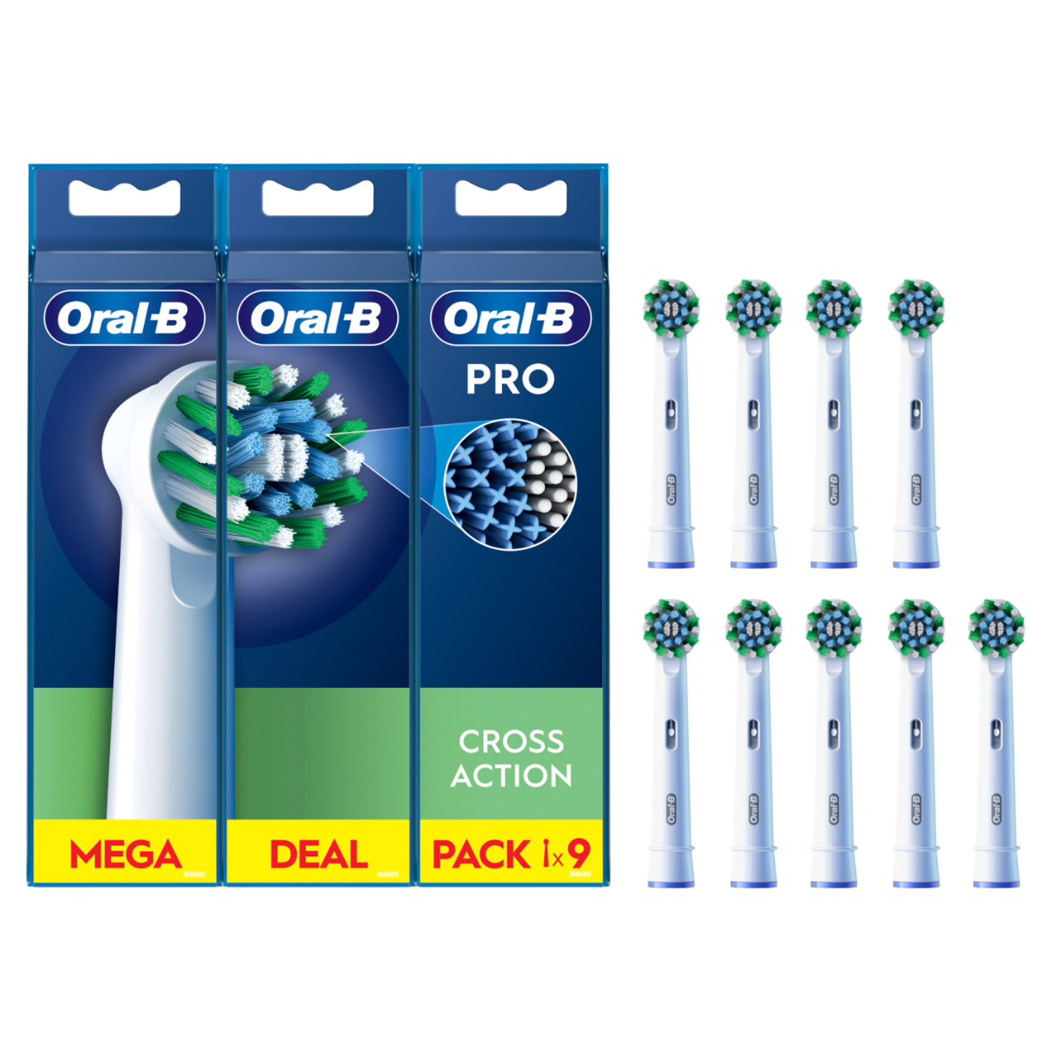 Oral-b Crossaction Opzetborstels Wit
