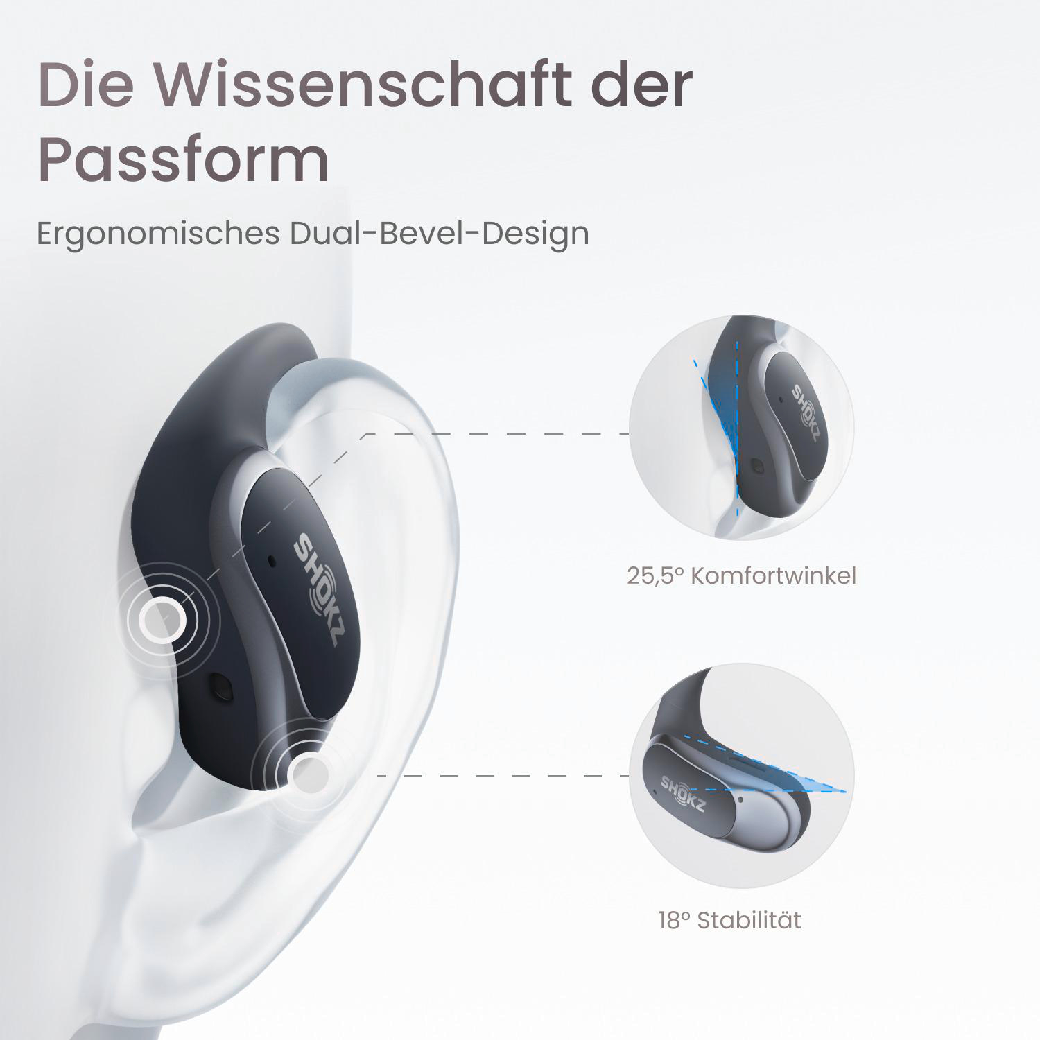 SHOKZ OpenFit Air Open-ear Kopfhörer Schwarz bei MediaMarkt