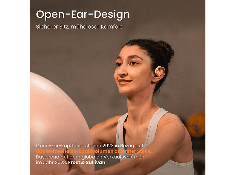 SHOKZ OpenFit Air, Open-ear Kopfhörer Bluetooth Pink