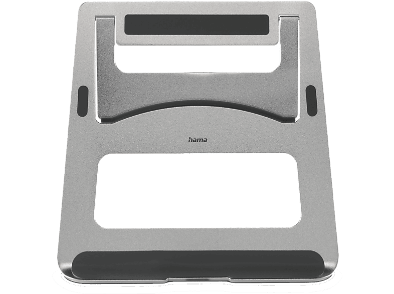 Soporte elevador - Hama 00126811, Carga Máxima 5 kg, Antideslizante, Inclinable, Plata