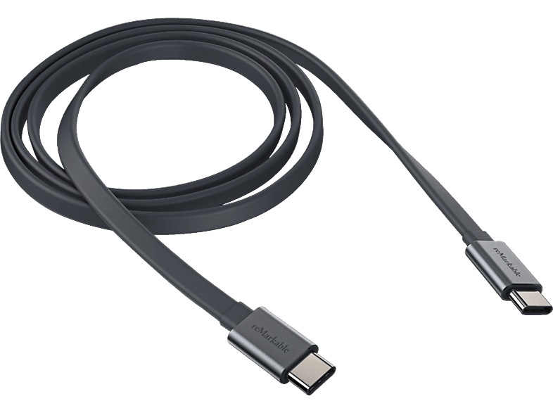 REMARKABLE 3-Zoll-USB-C-auf-USB-C Kabel, reMarkable, reMarkable 2, Dunkelgrau