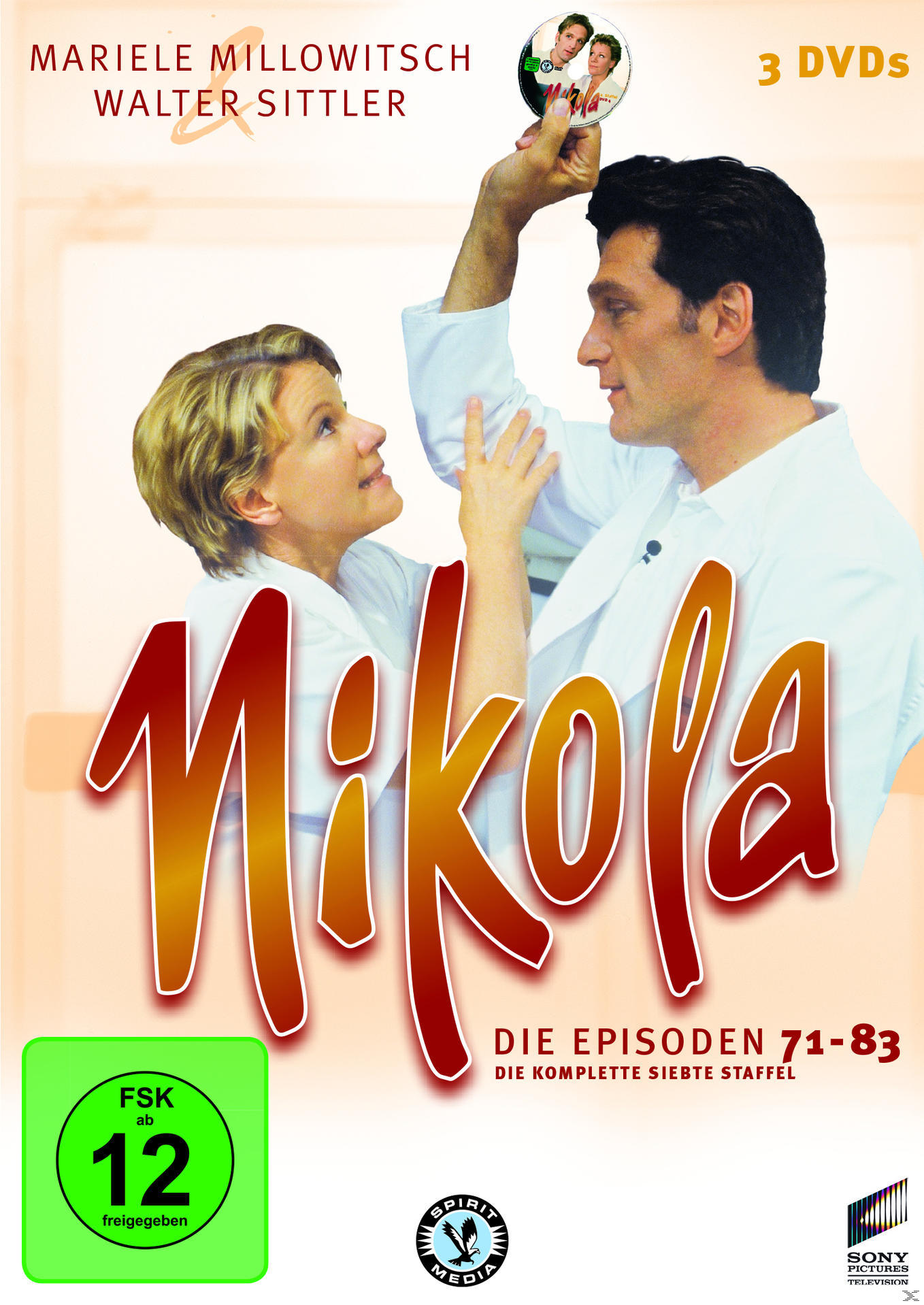 DVD-Cover mit zwei Personen. Der Titel 'Nikola' ist in großer Schrift.