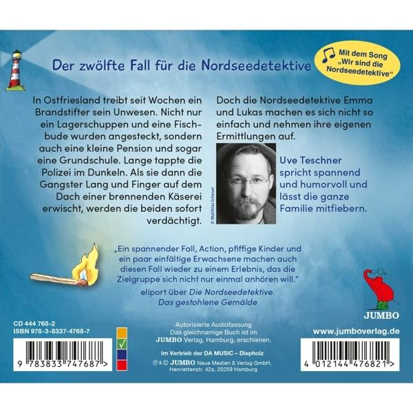 Buchcover auf Deutsch mit Illustrationen eines brennenden Streichholzes und einem Porträt eines Mannes, mit Text.
