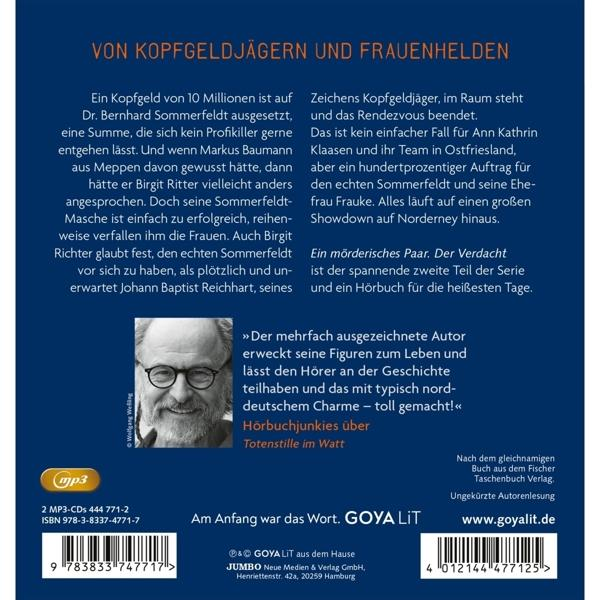 Buchcover mit Porträt eines Mannes, Text und dem Titel: 'Von Kopfgeldjägern und Frauenhelden'.