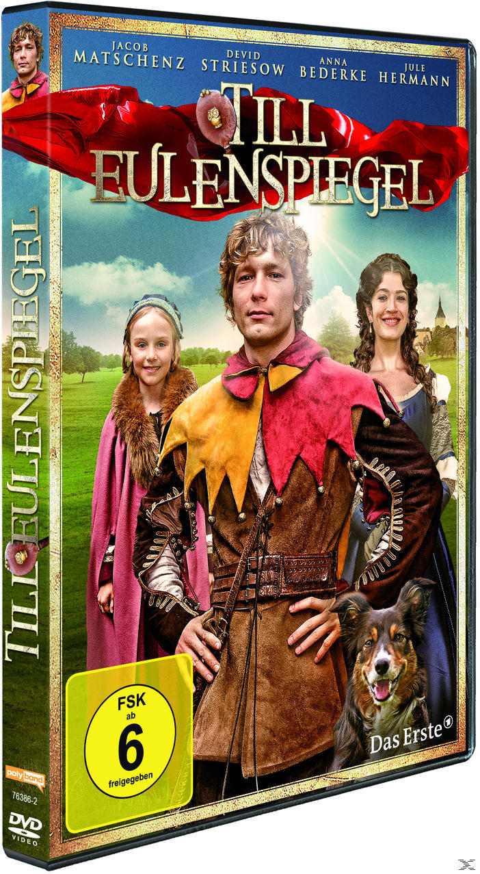 DVD-Cover des Films Till Eulenspiegel, mit Schauspielern und einem Hund auf dem Cover.