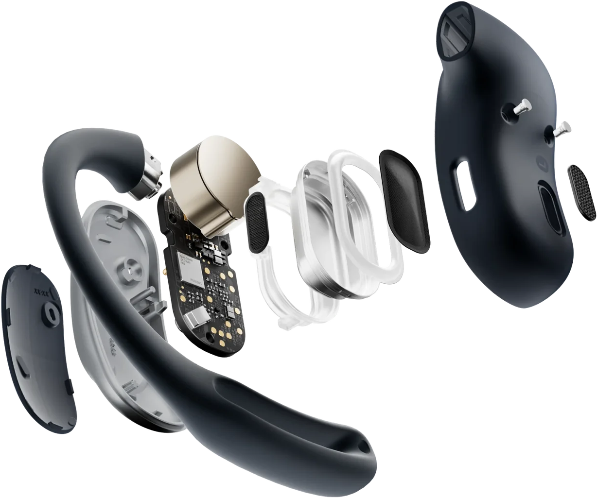 SHOKZ OpenFit Air, On-ear Bluetooth Kopfhörer Bluetooth Schwarz