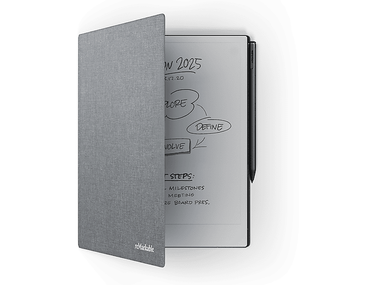 Thumbnail - REMARKABLE 2, Marker Plus und Book Folio Schutzhülle Grafiktablet, Grau gewebt