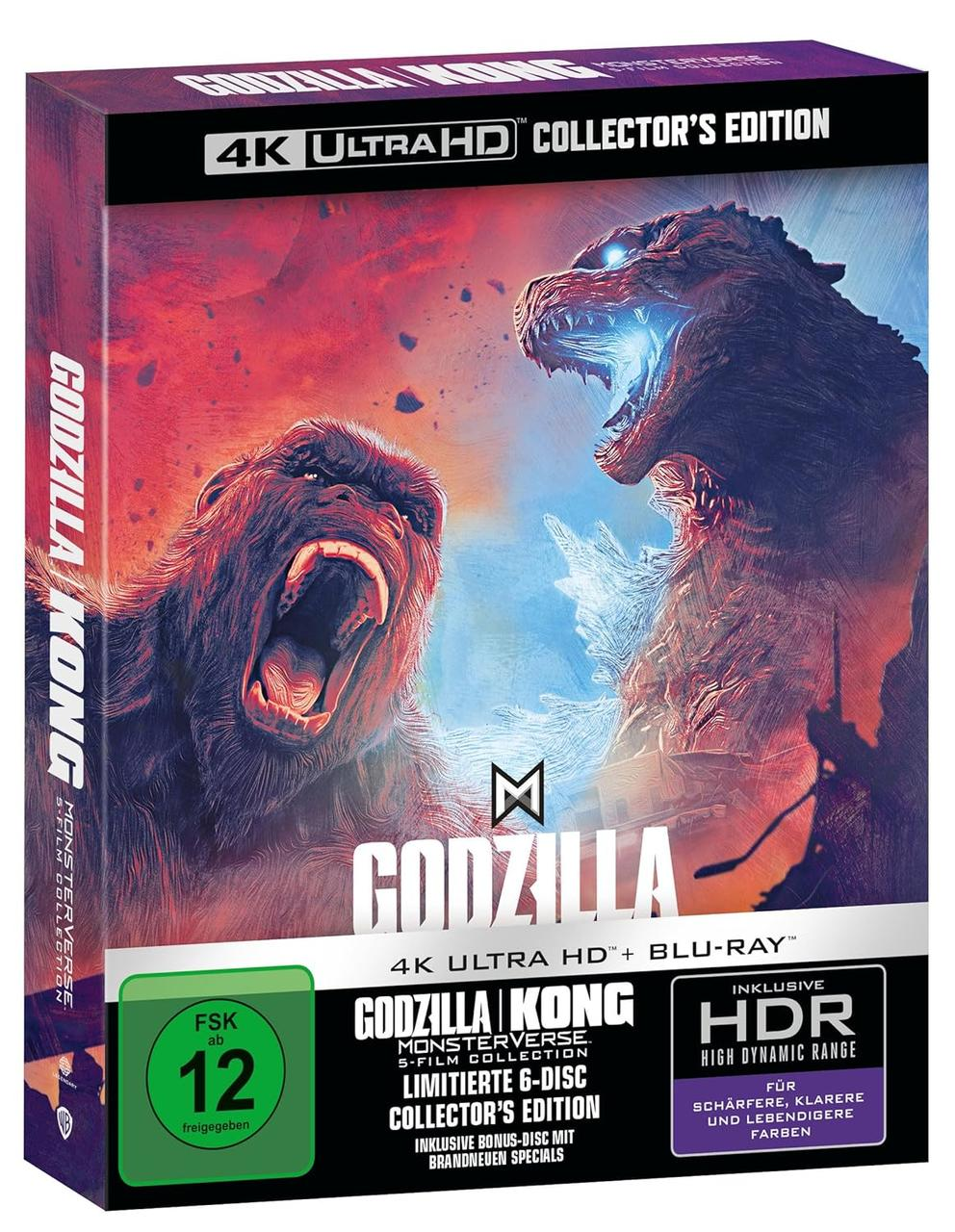 Godzilla vs. Kong 4K Ultra HD Blu-ray Collector's Edition Cover.