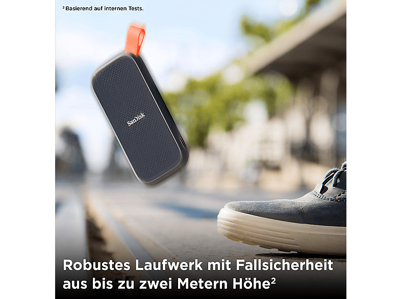 Thumbnail - SANDISK Portable SSD - USB 3.2 Gen 2 Festplatte, TB SSD, extern, Schwarz