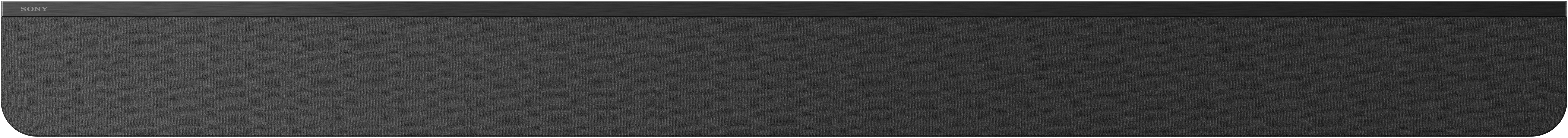 Egy fekete Sony soundbar hangszóróráccsal az elején.