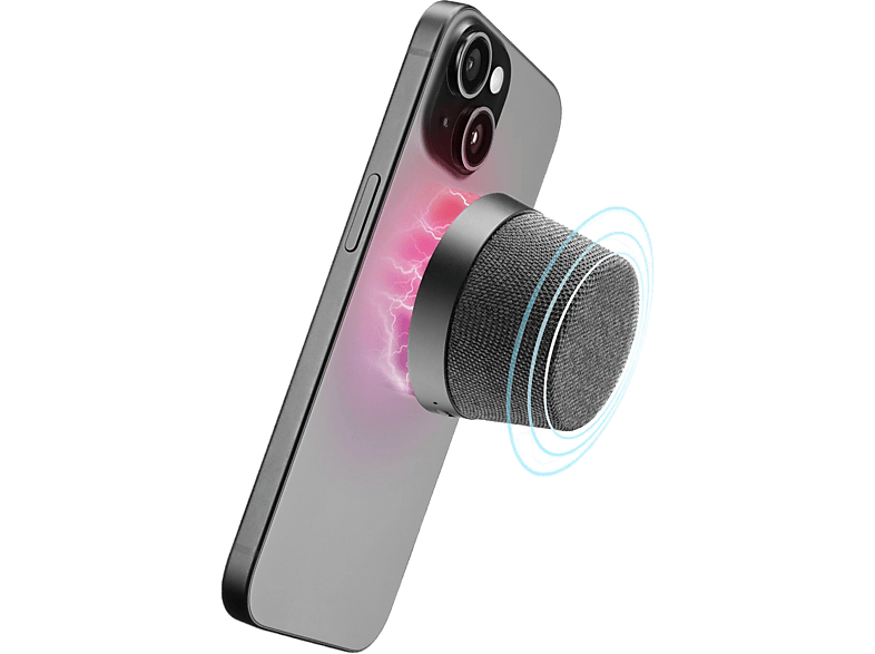 Cellularline Magnestische Speaker Bluetooth 3w Grijs (btspkmagk)