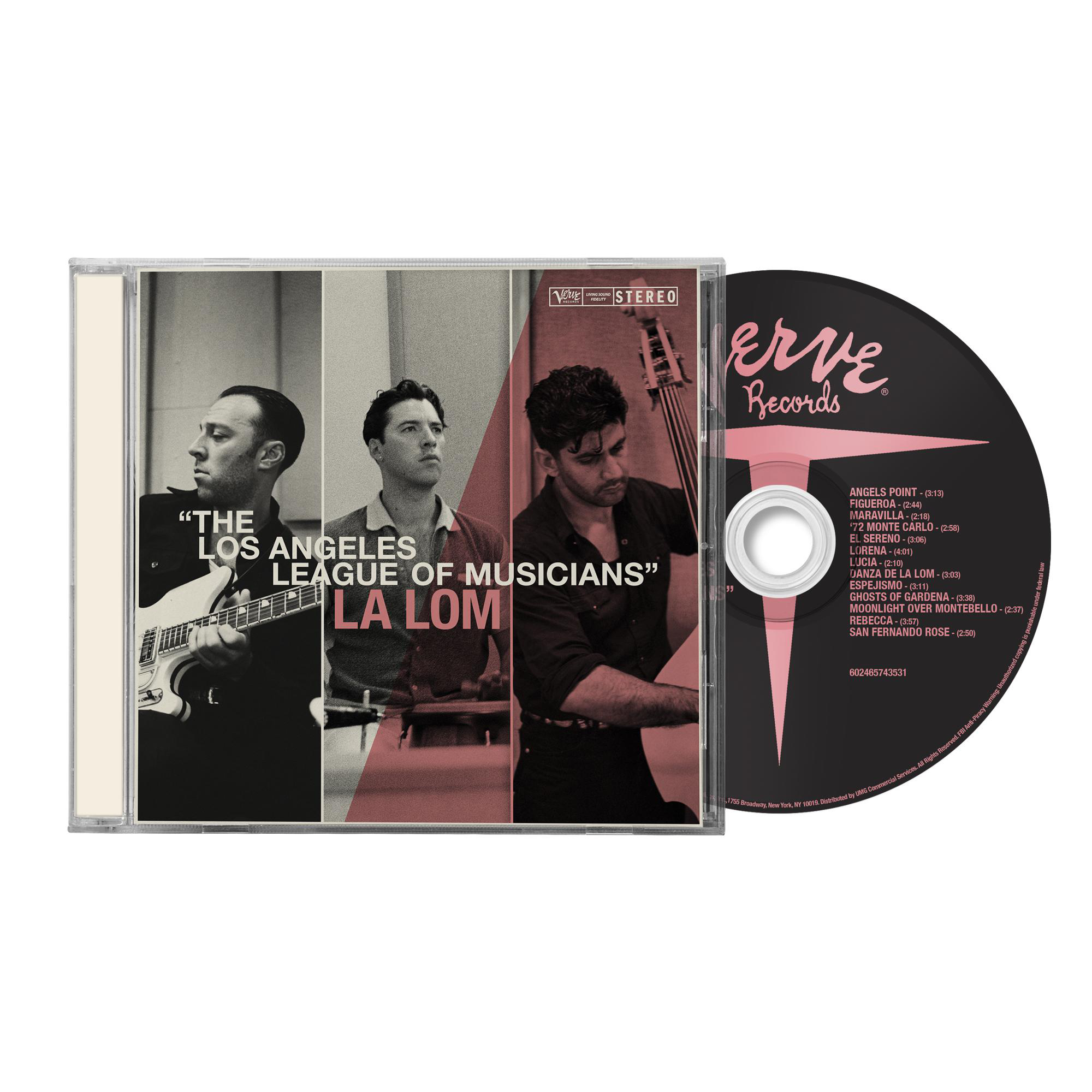CD-Album. Cover mit Musikern, Titel: The Los Angeles League of Musicians.