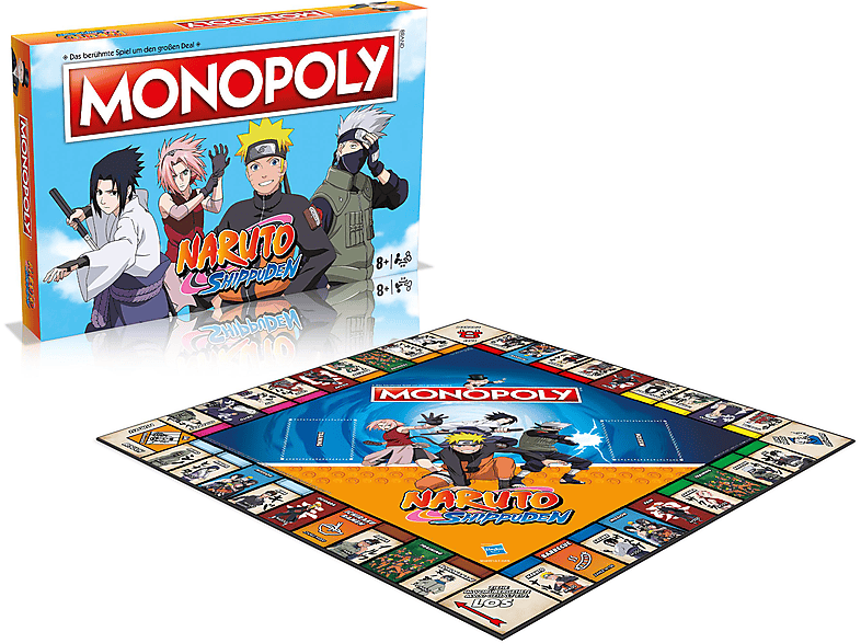 Thumbnail - WINNING MOVES Monopoly - Naruto Brettspiel Mehrfarbig