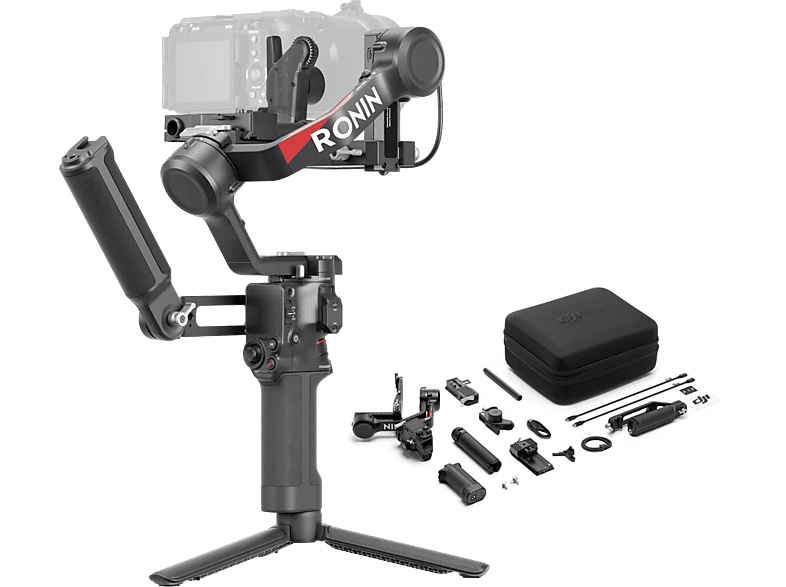 DJI RS 4 Combo Gimbal mit Aktentaschengriff und extra Zubehör; Handstativ