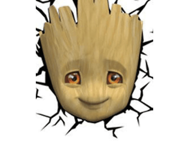 Marvel Guardians Of The Galaxy 3D LED Lamp Baby Groot - Official Night Light 28 X 18 X 15 Cm