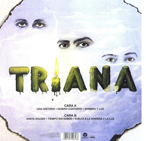 Albumcover mit dem Bandnamen 'Triana' und Songtiteln.