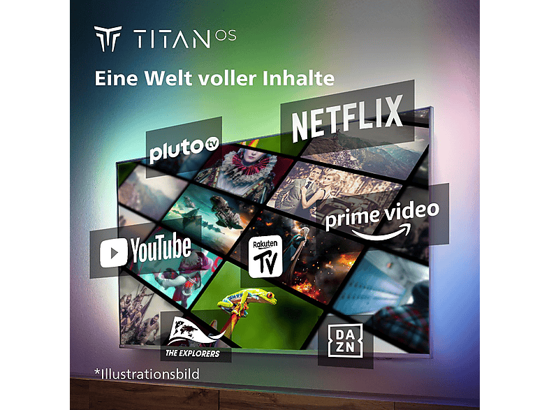 PHILIPS 55PUS8309/12 LED TV (Flat, 55 Zoll / 139 cm, HDR 4K, SMART TV, Ambilight)