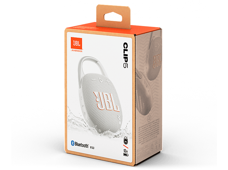 JBL Clip 5 Taşınabilir Bluetooth Hoparlör Beyaz Fiyat & Özellik