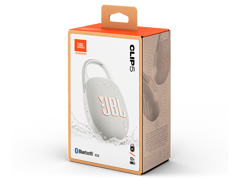 JBL Clip 5 Taşınabilir Bluetooth Hoparlör Beyaz_6