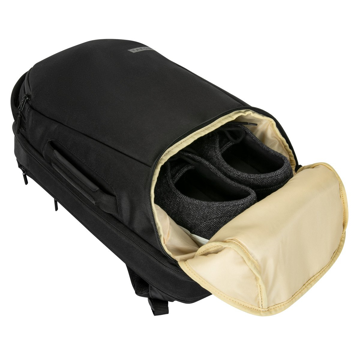 Mochila - Targus Work+ TBB610GL, 25 l, Para portátiles hasta 16", Negro