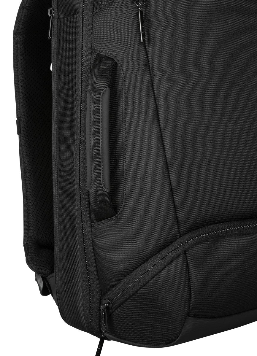 Mochila - Targus Work+ TBB610GL, 25 l, Para portátiles hasta 16", Negro