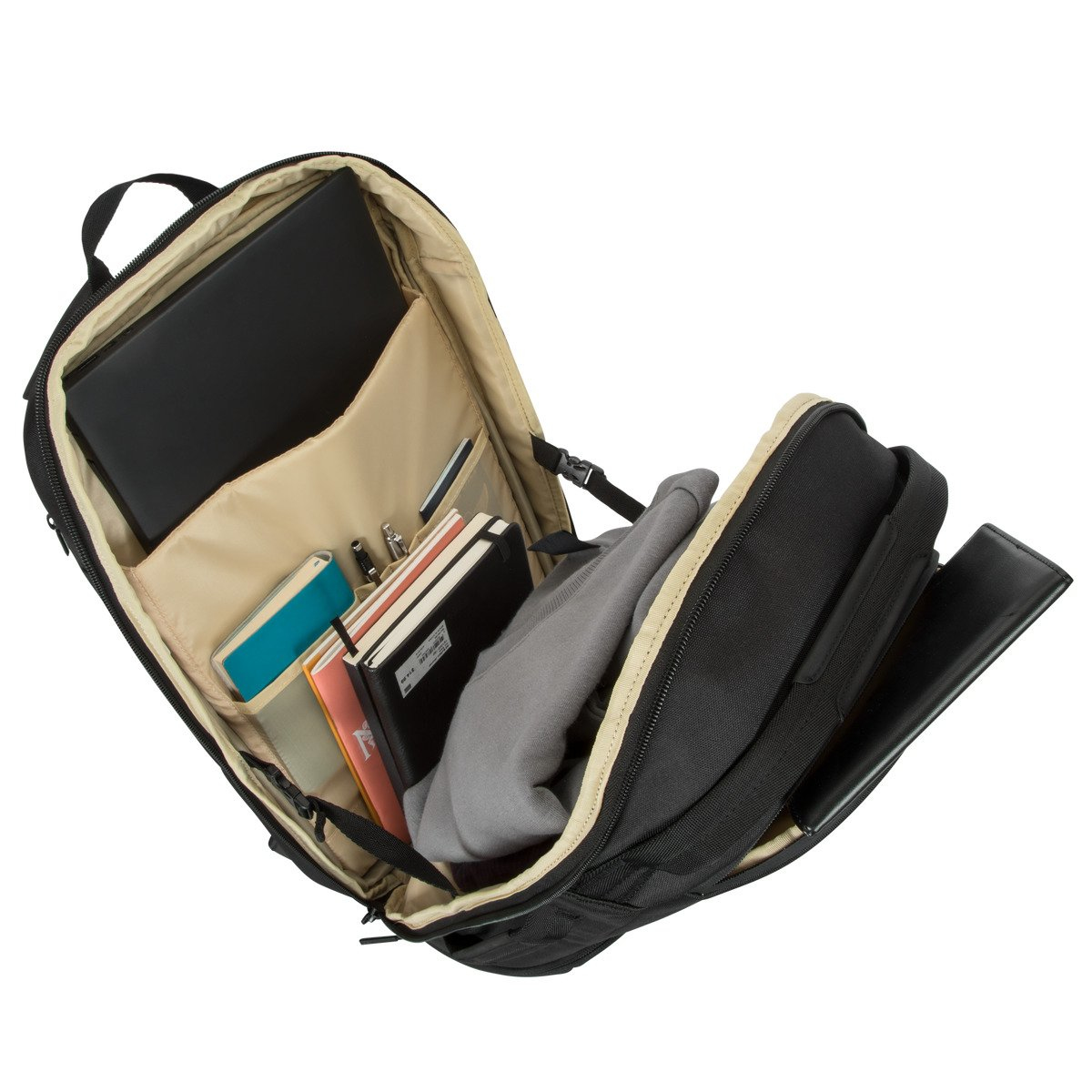 Mochila - Targus Work+ TBB610GL, 25 l, Para portátiles hasta 16", Negro