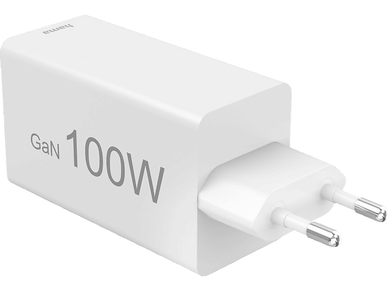 Cargador para portátil - Hama 00125140, Universal, 2xUSB-C+ 1xUSB-A, 100W, 220V, Enchufe Europeo, Blanco – imagen 2