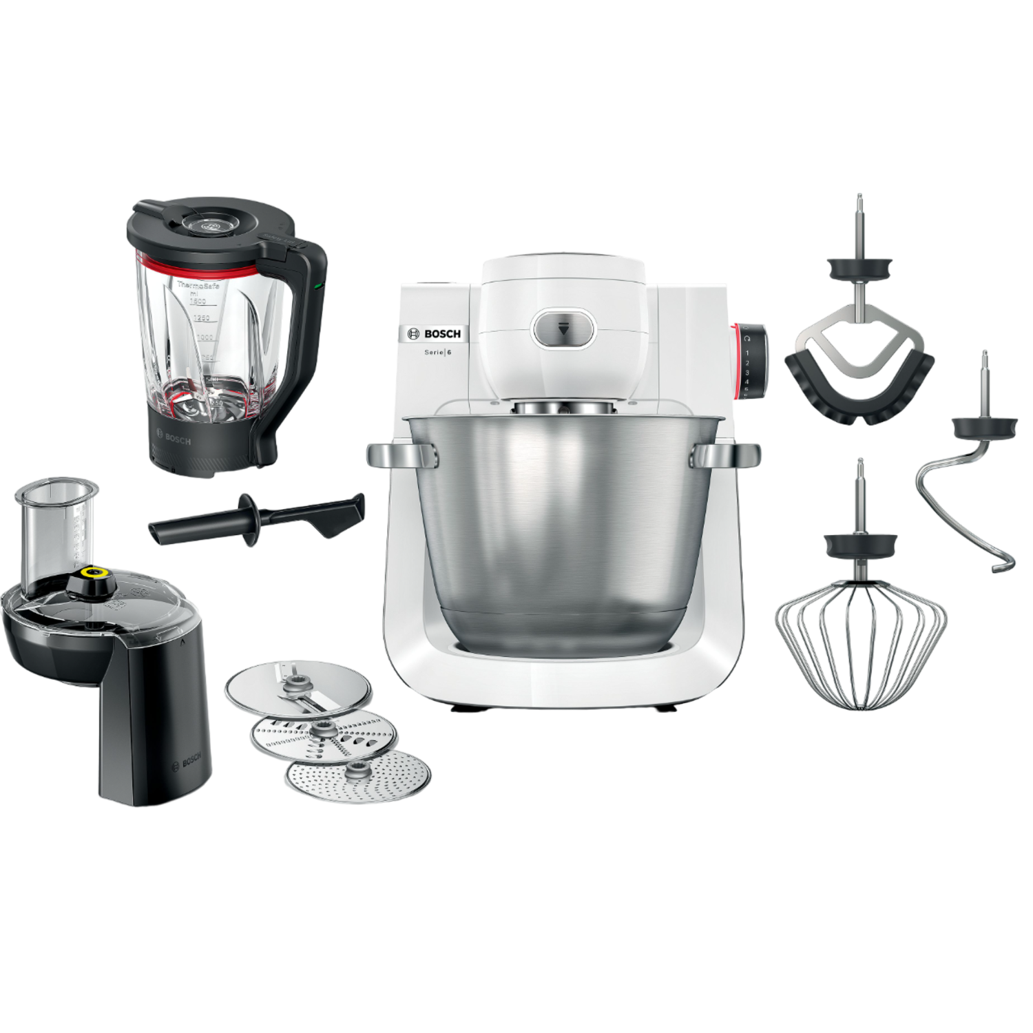 Bosch Mum Serie 6 Mums6ew22 Keukenmachine Wit 1600 W