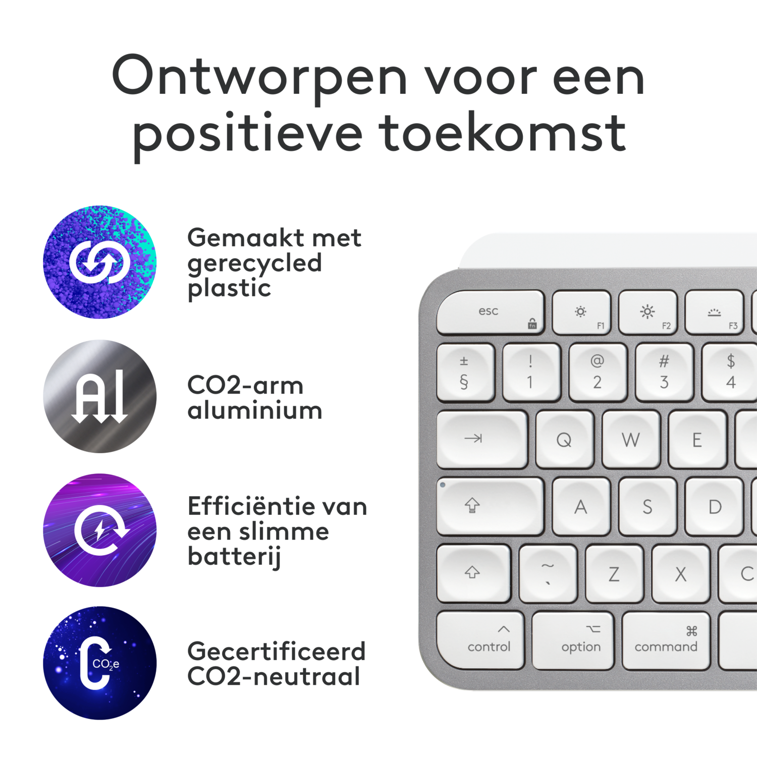 Rapoo E9070 Draadloos Toetsenbord Wit Azerty - Coolblue - Voor 23.59u
