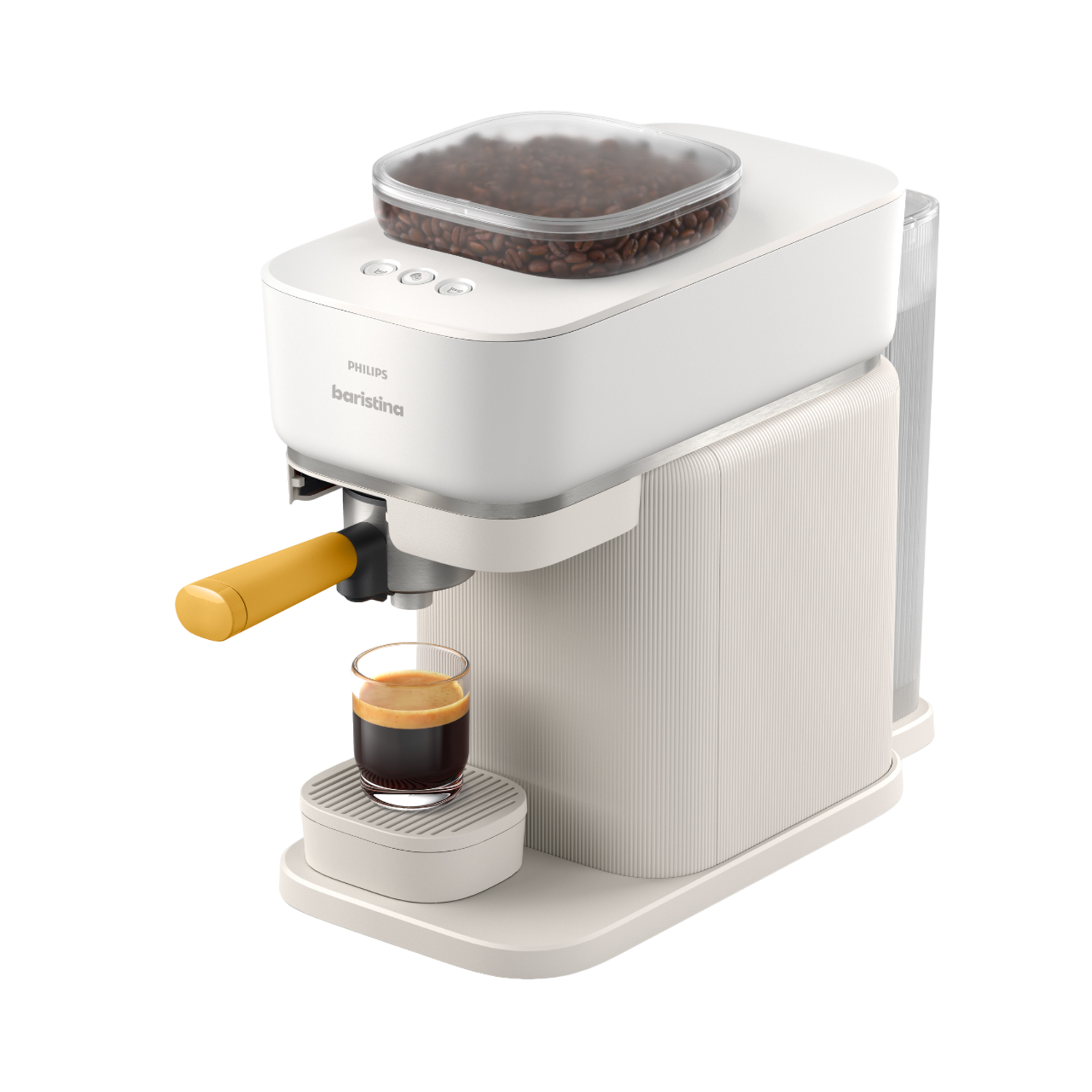 Philips Bar300-03 Baristina Semi-automatische Espressomachine Wit-geel