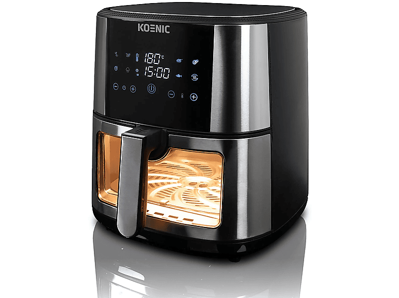 Frytkownica beztłuszczowa Air fryer KOENIC KAF 71523 B XXL Czarny – zdjęcie 3